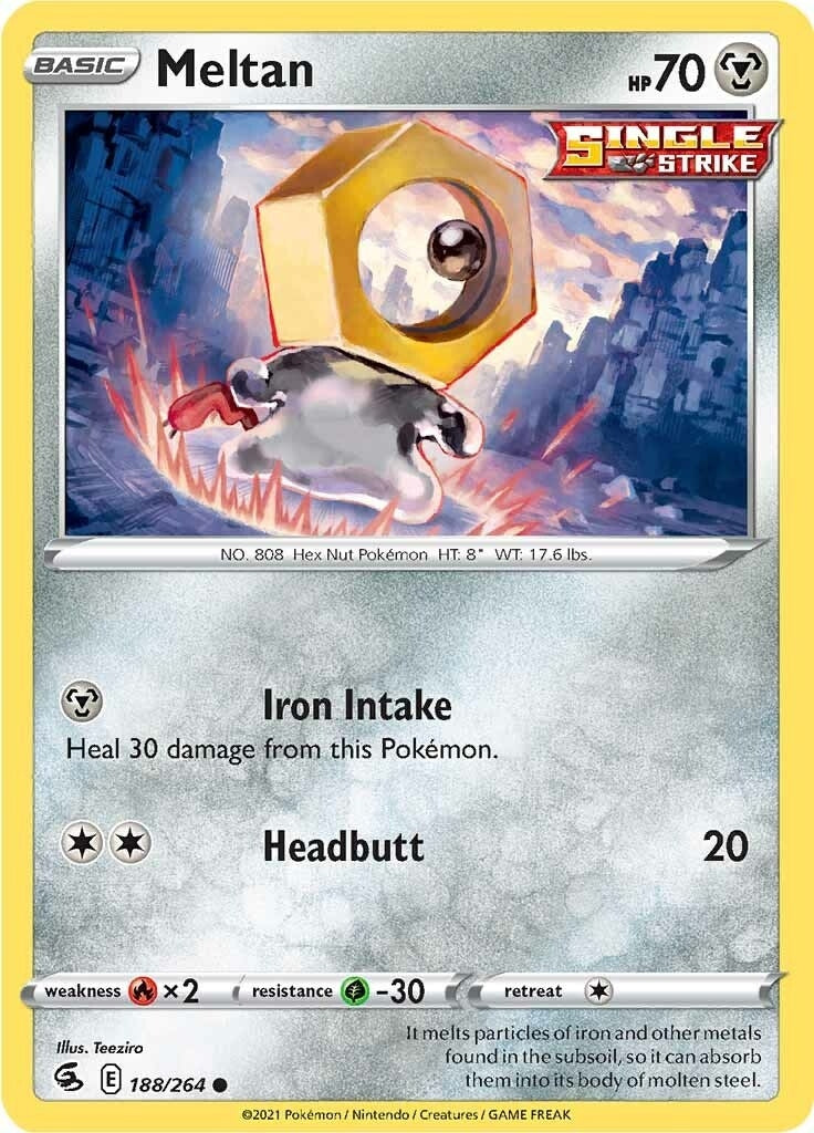 Image for Meltan (188/264) (SWSH08: Fusion Strike) (SWSH08) - Pokemon