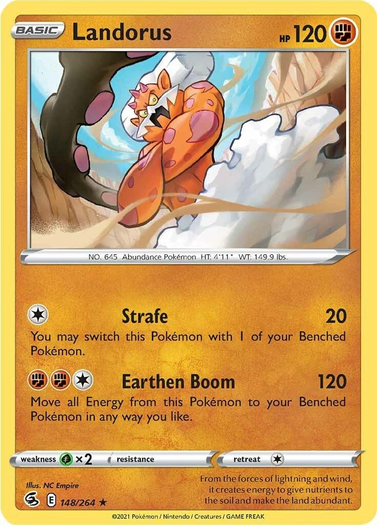 Image for Landorus (148/264) (SWSH08: Fusion Strike) (SWSH08) - Pokemon