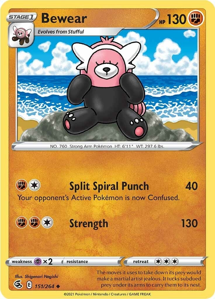 Image for Bewear (151/264) (SWSH08: Fusion Strike) (SWSH08) - Pokemon