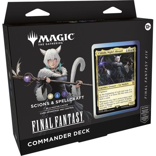 Magic The Gathering | Final Fantasy - Scions & Spellcraft (White/Blue/Black) Commander Deck - PokeBox USA