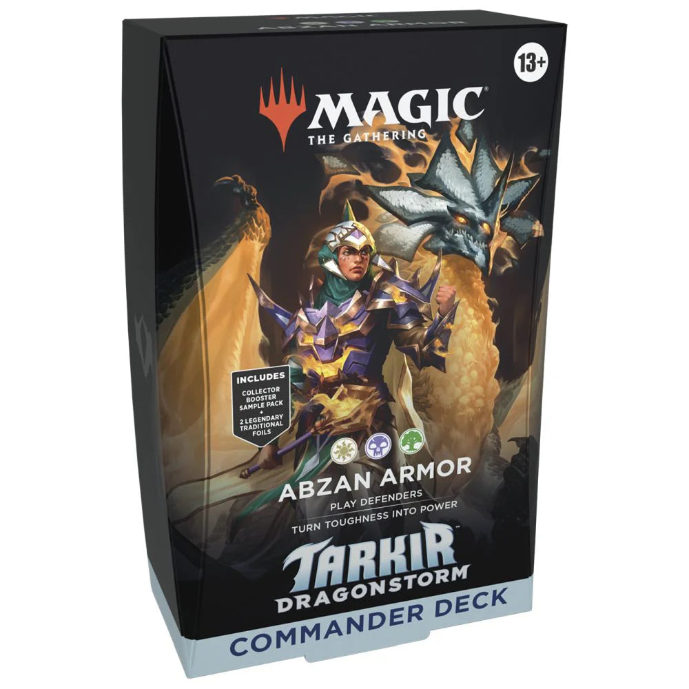 Magic The Gathering | Tarkir: Dragonstorm - Abzan Armor (White/Black/Green) Commander Deck