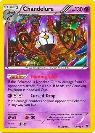 Image for Chandelure - 43/119 (Cosmos Holo) (043/119) (Blister Exclusives) (BLE) - Pokemon