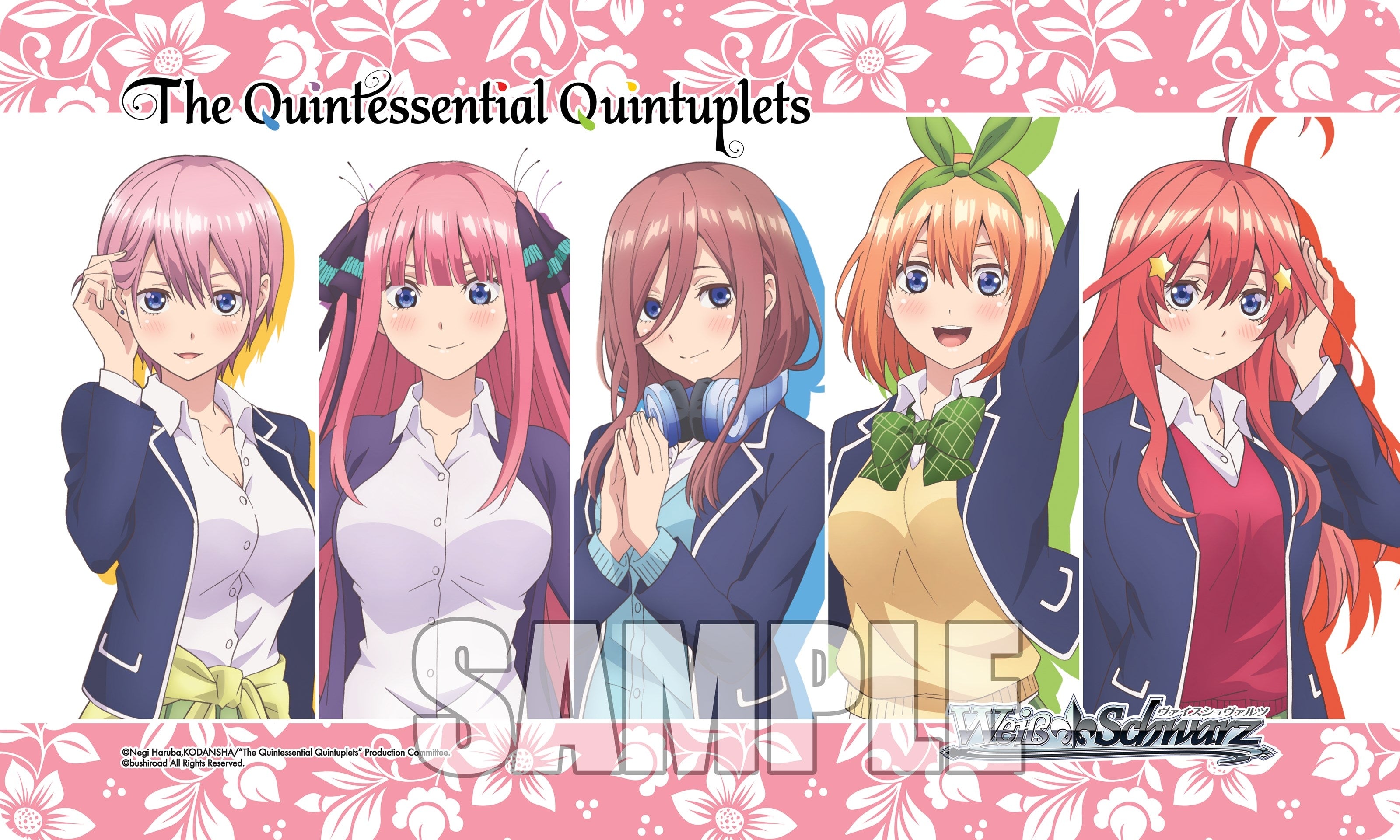 Image for Weiss Schwarz Preorder Stitched Playmat - The Quintessential Quintuplets - Playmats