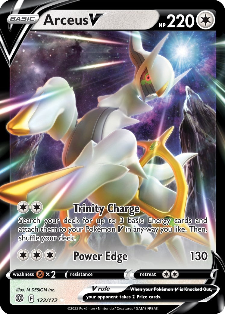 Arceus V (122/172) (SWSH09: Brilliant Stars) - PokeBox USA