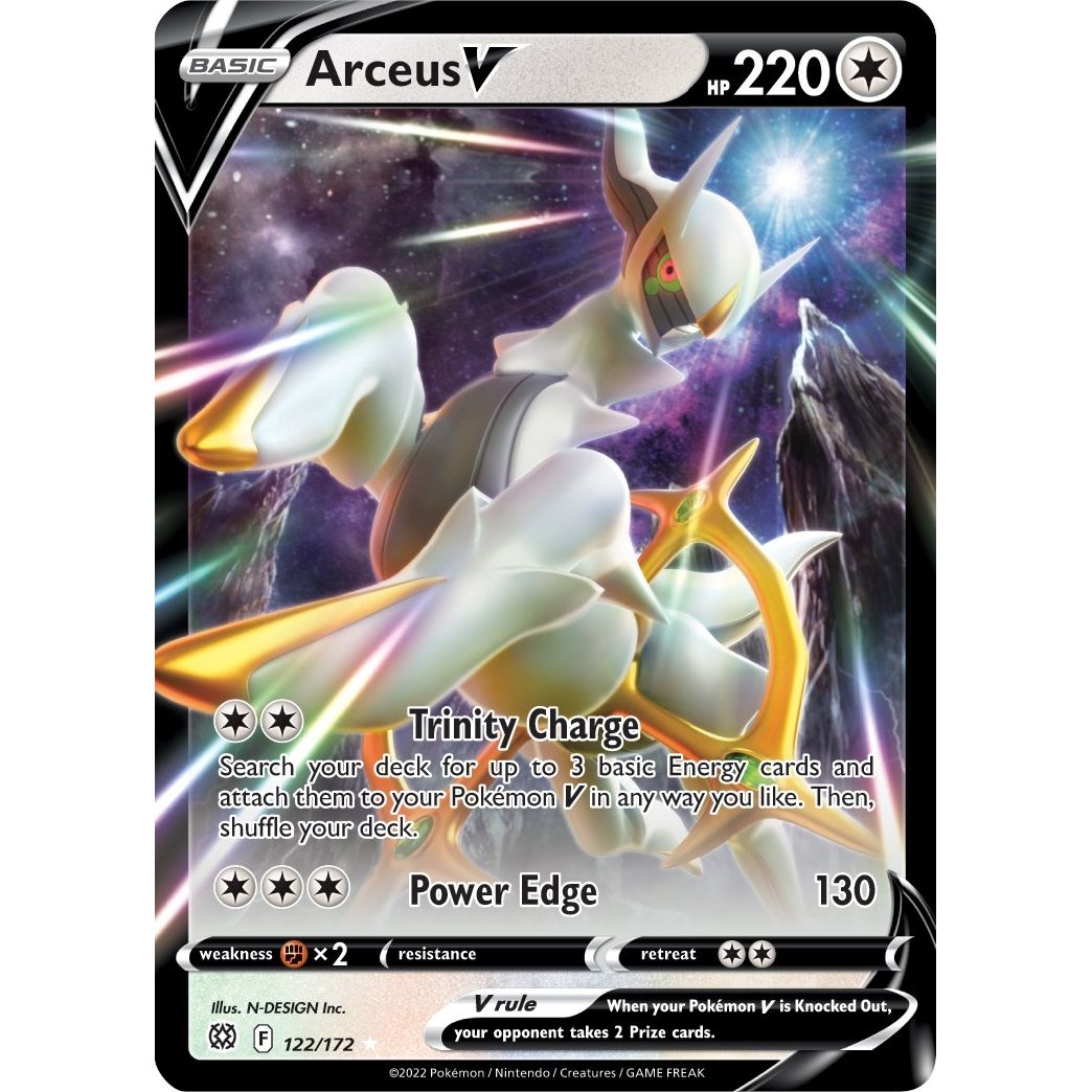 Arceus V (122/172) (SWSH09: Brilliant Stars) - PokeBox USA