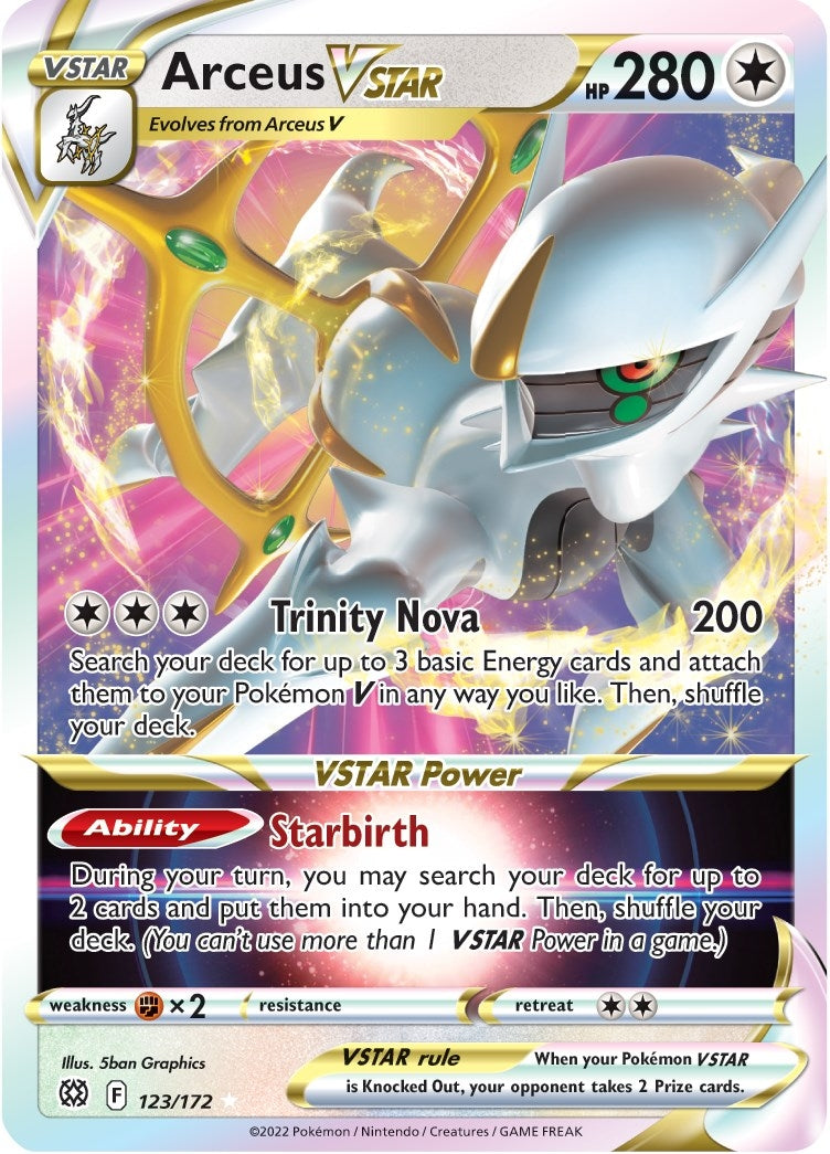 Image for Arceus VSTAR (123/172) (SWSH09: Brilliant Stars) (SWSH09) - Pokemon