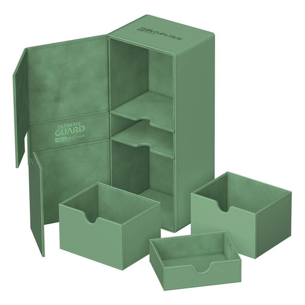Image for Twin Flip 'n' Tray Deck Case - Pastel Green (Holds 266+) - Deck Boxes