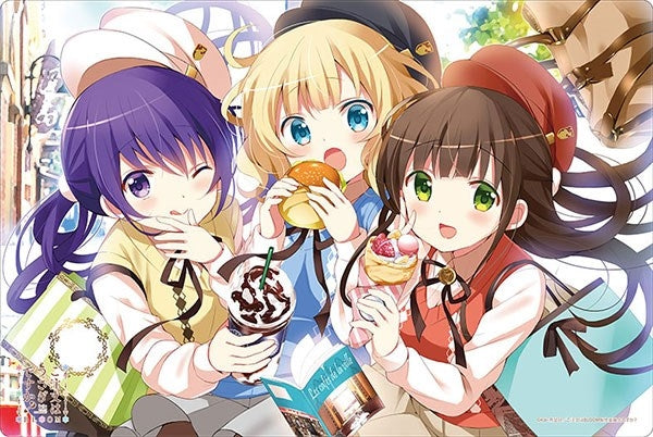 Image for Bushiroad Rubber Mat Collection V2 Vol.198: Is the order a rabbit? - Rize, Syaro, Shiya - Playmats
