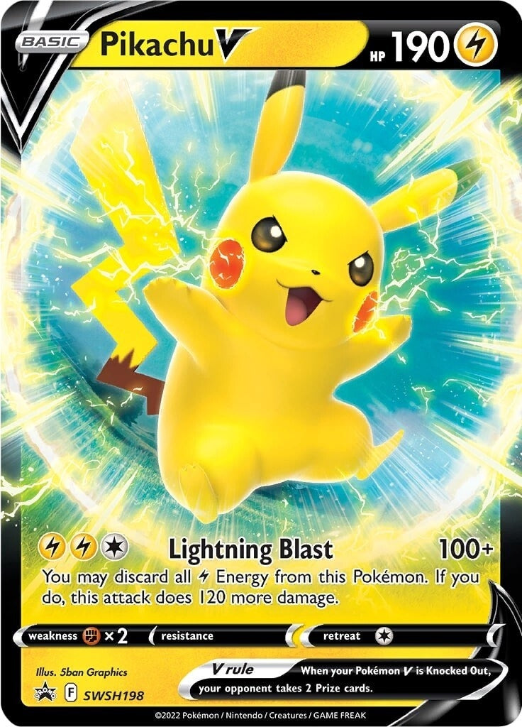 Pikachu V - SWSH198 (SWSH198) (SWSH: Sword & Shield Promo Cards)