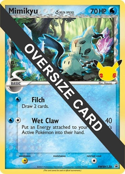 Image for Mimikyu (Delta Species) - SWSH136 (SWSH136) (Jumbo Cards) (PR) - Pokemon