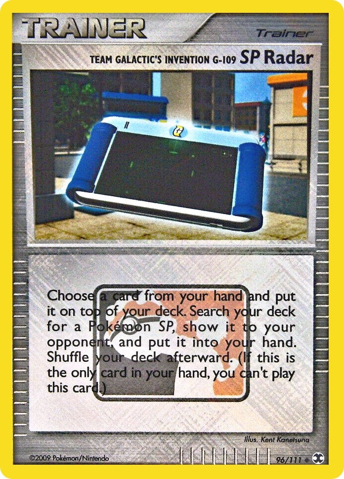 Image for Team Galactic's Invention G-109 SP Radar - 96/111 (League Promo) (096/111) (League & Championship Cards) (PR) - Pokemon