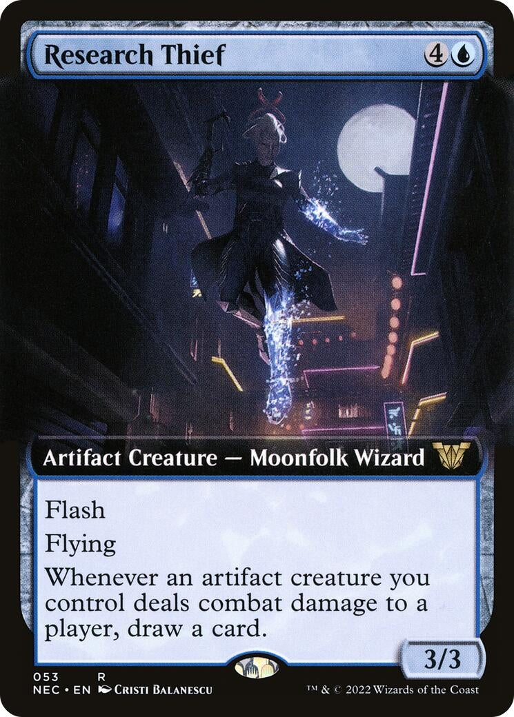 Research Thief (Extended Art) (53) (Kamigawa: Neon Dynasty)