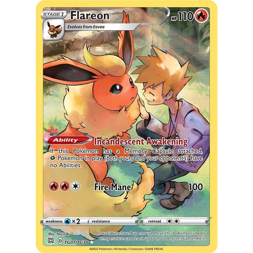 Flareon (TG01/TG30) (SWSH09: Brilliant Stars Trainer Gallery) - PokeBox USA