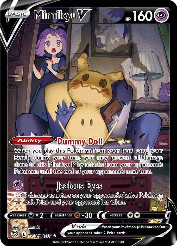 Mimikyu V (TG16/TG30) (SWSH09: Brilliant Stars Trainer Gallery)
