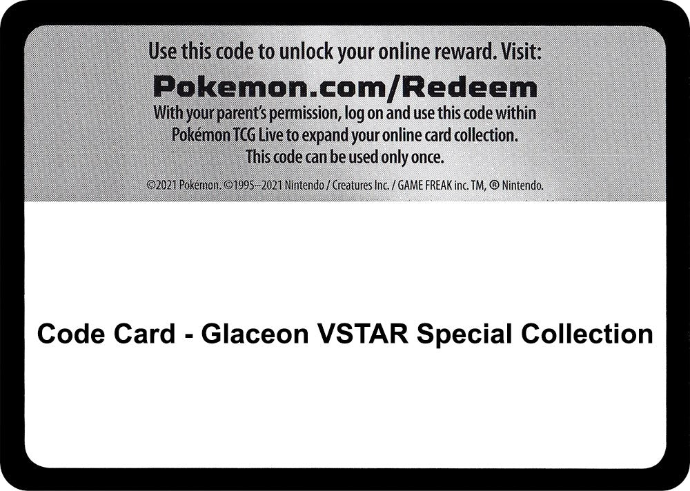 Image for Code Card - Glaceon VSTAR Special Collection (SWSH09: Brilliant Stars) (SWSH09) - Pokemon