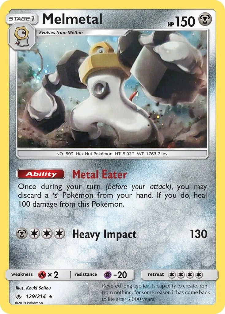 Image for Melmetal - 129/214 (Cosmos Holo) (129/214) (Blister Exclusives) (BLE) - Pokemon