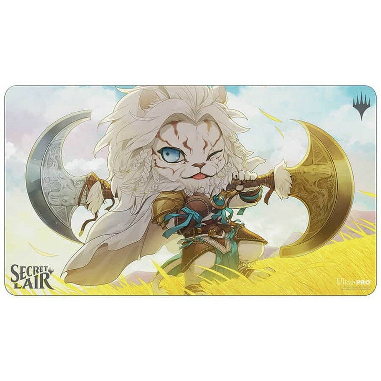 Image for Secret Lair: February 2022 Superdrop "Ajani, Mentor of Heroes" Playmat for Magic The Gathering - Playmats