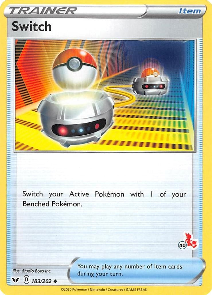 Image for Switch - 183/202 (#40 Cinderace Stamped) (183/202) (Battle Academy 2022) (BA22) - Pokemon