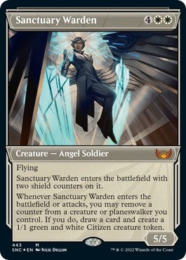 Sanctuary Warden (Showcase) (Foil Etched) (443) (Streets of New Capenna) - PokeBox USA