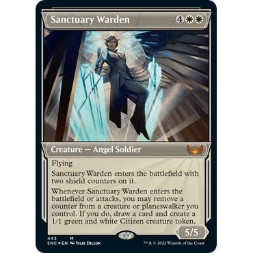 Sanctuary Warden (Showcase) (Foil Etched) (443) (Streets of New Capenna) - PokeBox USA