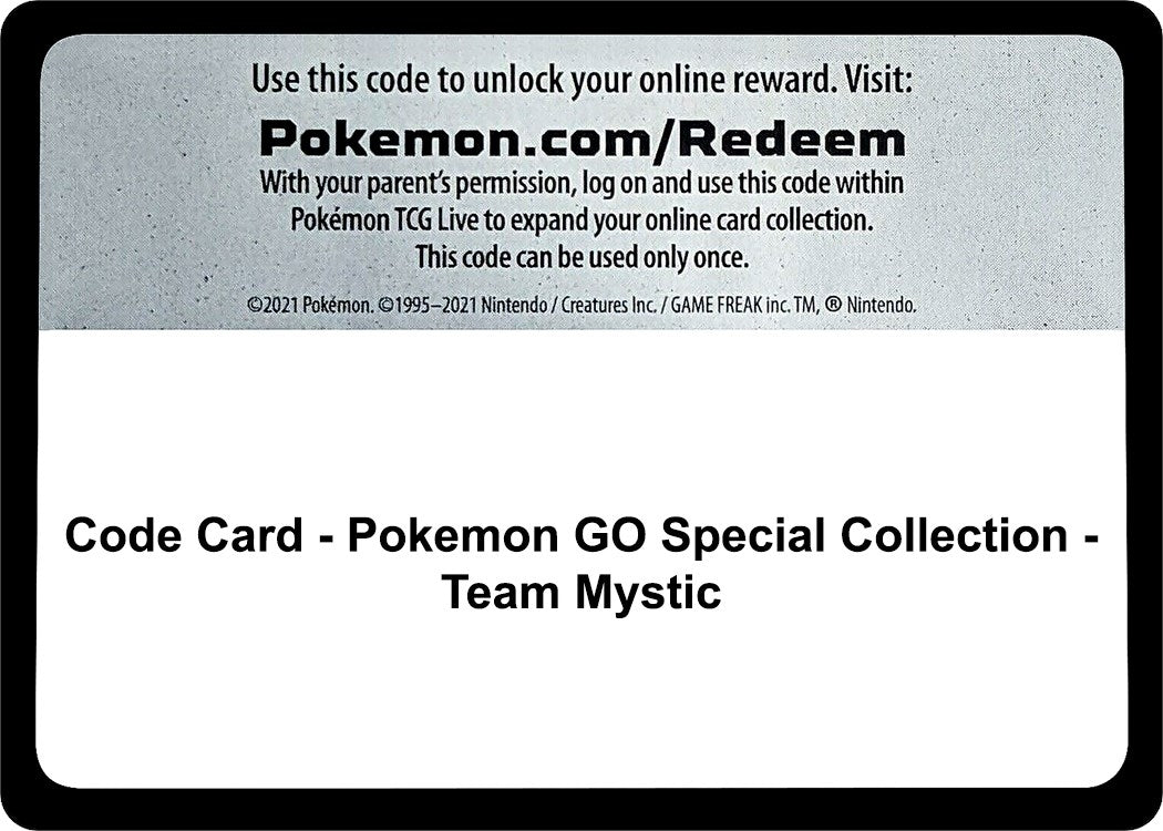 Image for Code Card - Pokemon GO Special Collection - Team Mystic (Pokemon GO) (PGO) - Pokemon
