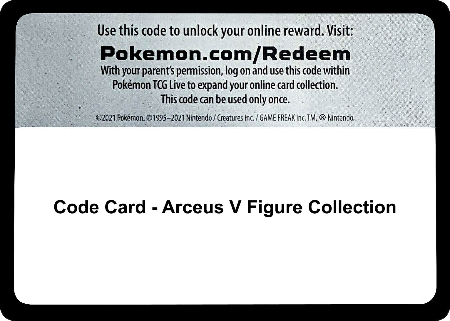 Image for Code Card - Arceus V Figure Collection (SWSH09: Brilliant Stars) (SWSH09) - Pokemon