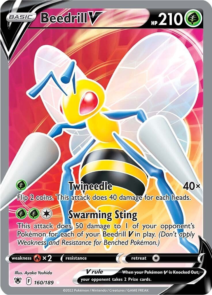 Beedrill V (Full Art) (160/189) (SWSH10: Astral Radiance)