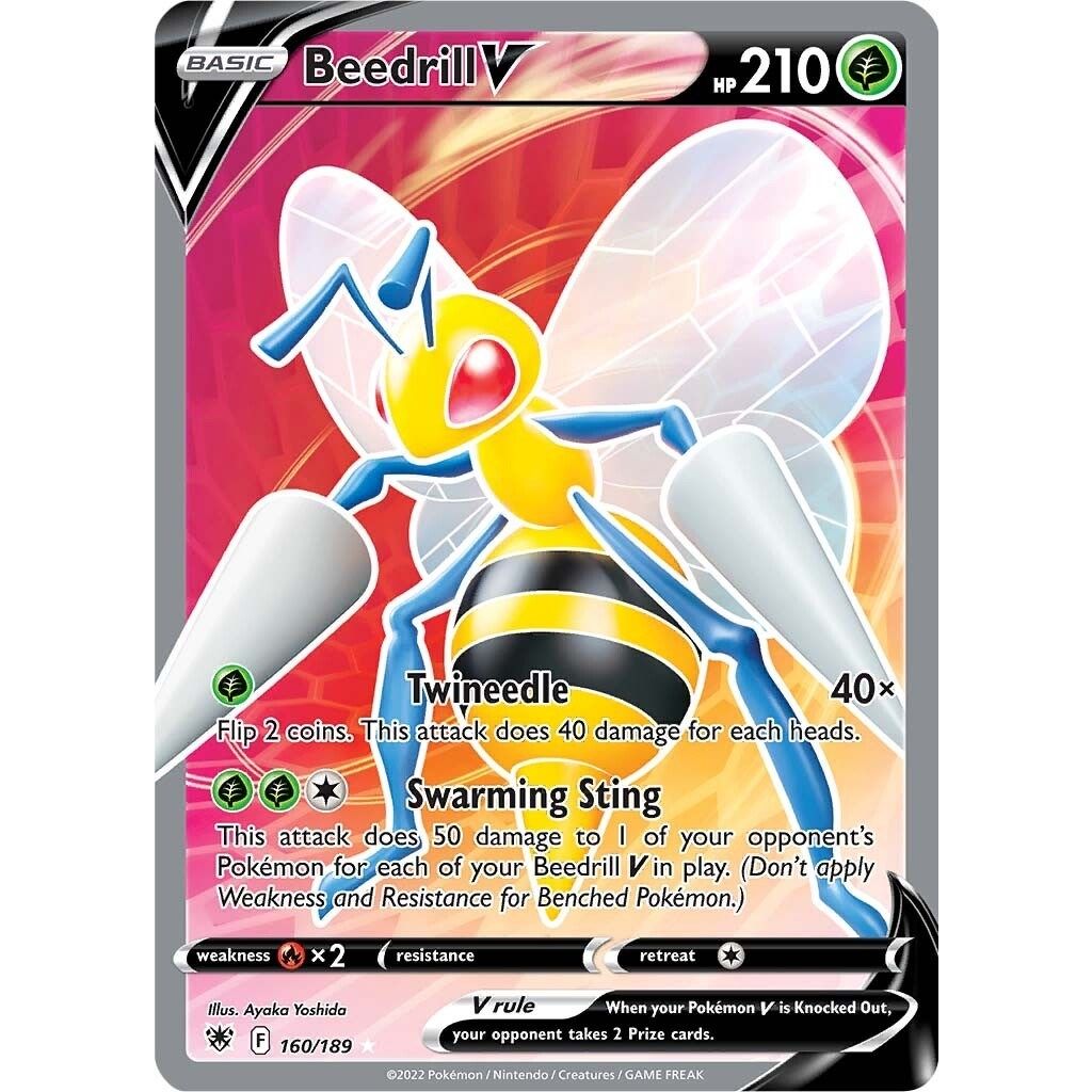 Beedrill V (Full Art) (160/189) (SWSH10: Astral Radiance) - PokeBox USA
