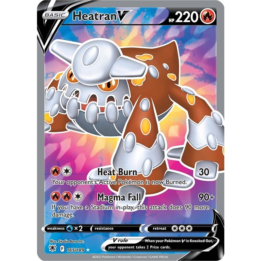 Heatran V (Full Art) (165/189) (SWSH10: Astral Radiance) - PokeBox USA