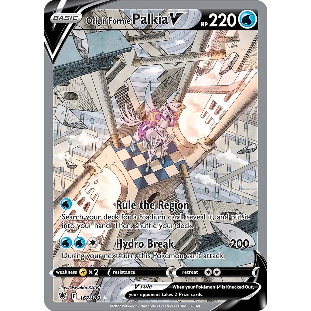 Origin Forme Palkia V (Alternate Full Art) (167/189) (SWSH10: Astral Radiance) - PokeBox USA