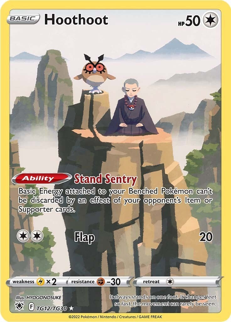 Hoothoot (TG12/TG30) (SWSH10: Astral Radiance Trainer Gallery)