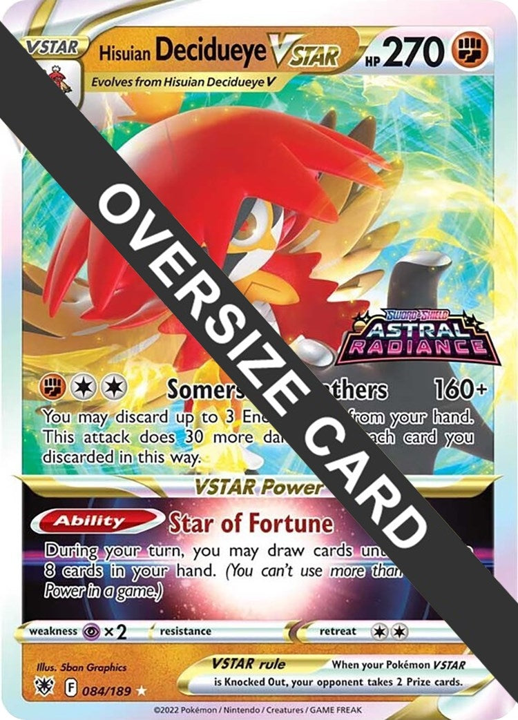 Image for Hisuian Decidueye VSTAR (084/189) (Jumbo Cards) (PR) - Pokemon