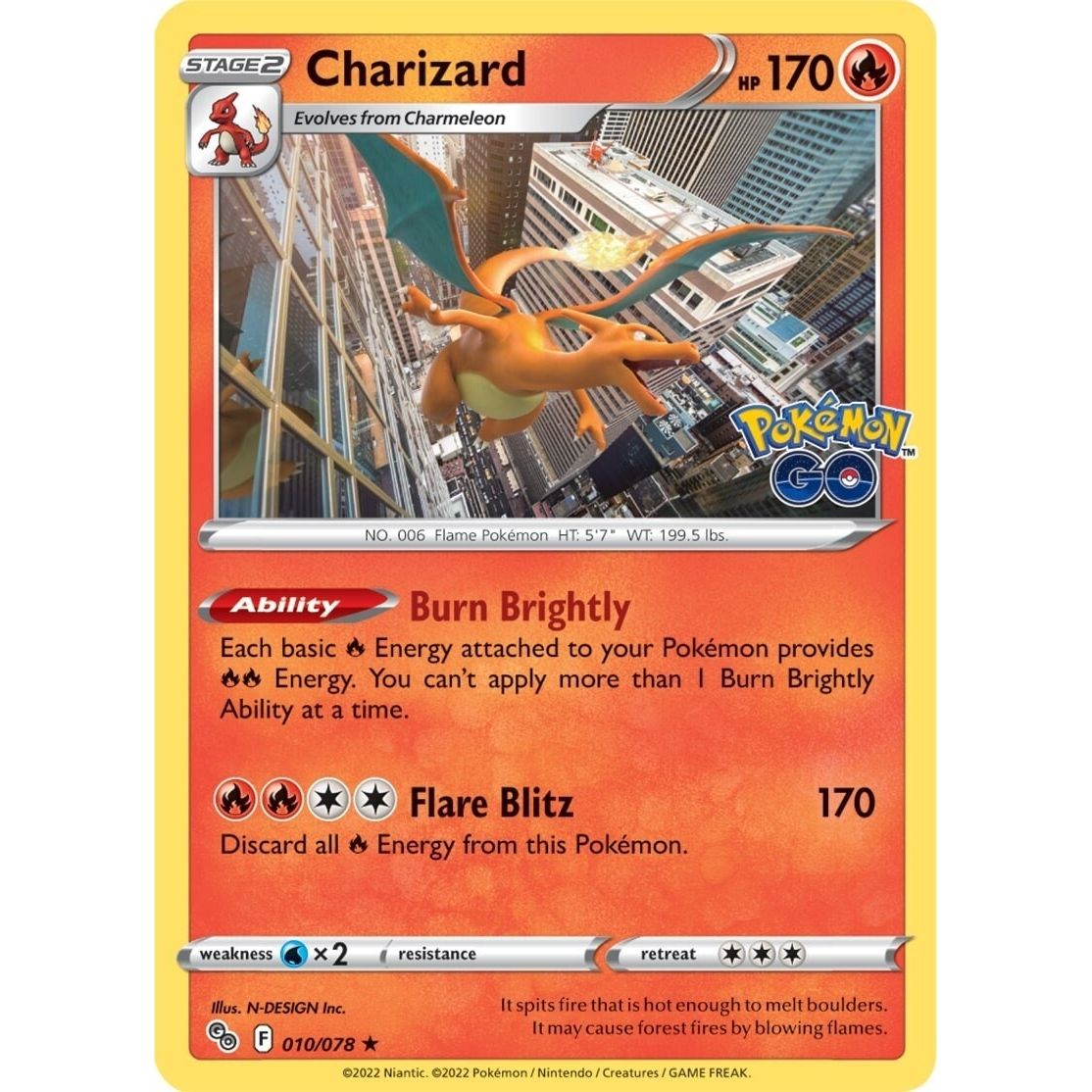 Charizard (010/078) (Pokemon GO) - PokeBox USA