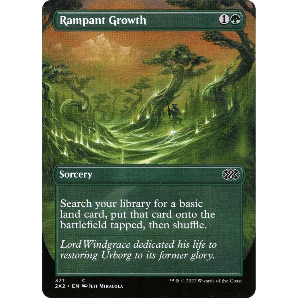 Rampant Growth (Borderless) (371) (Double Masters 2022) - PokeBox USA