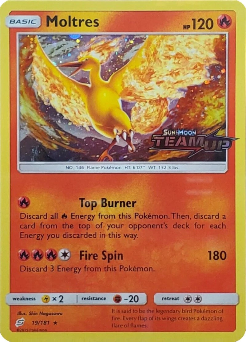 Image for Moltres - 19/181 (Team Up Stamped) (019/181) (Miscellaneous Cards & Products) (MCAP) - Pokemon