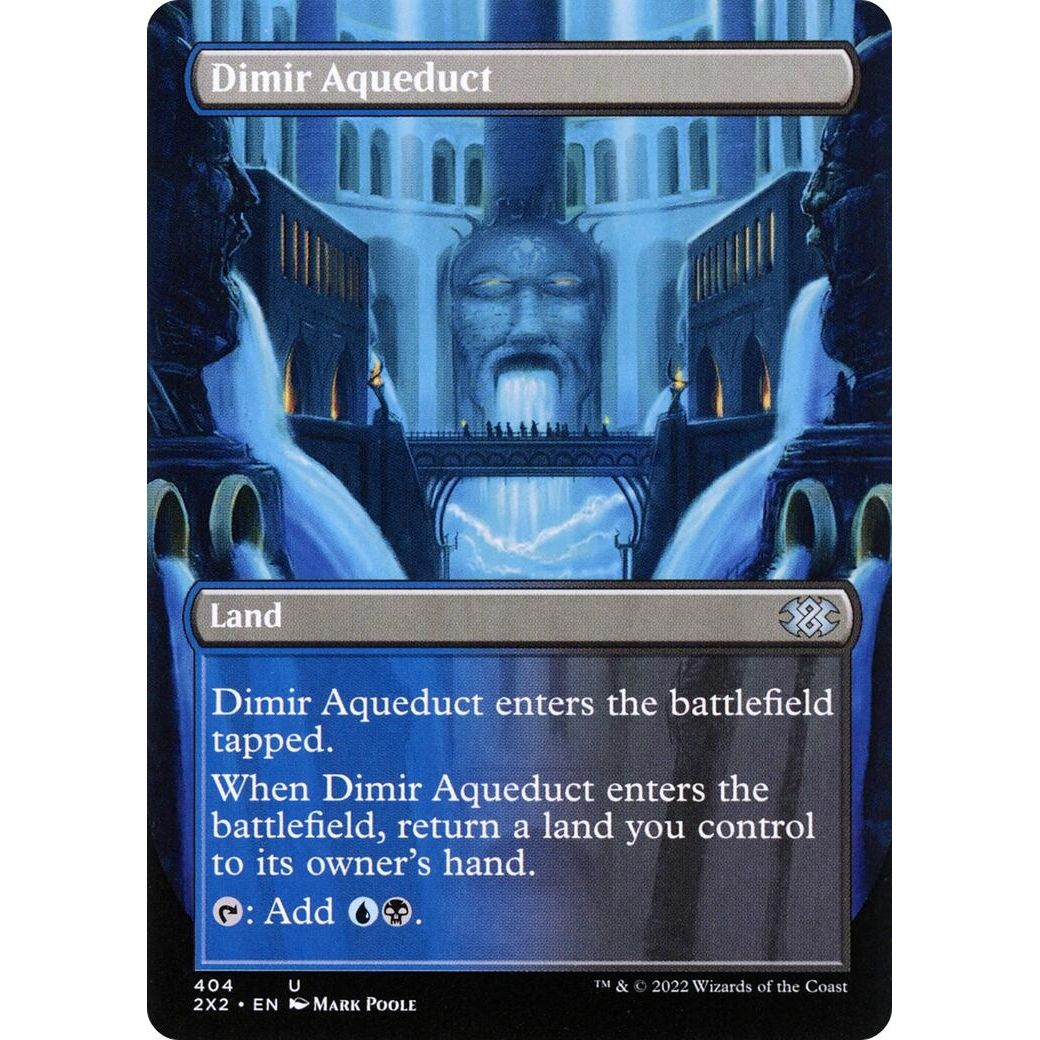 Dimir Aqueduct (Borderless) (404) (Double Masters 2022) - PokeBox USA