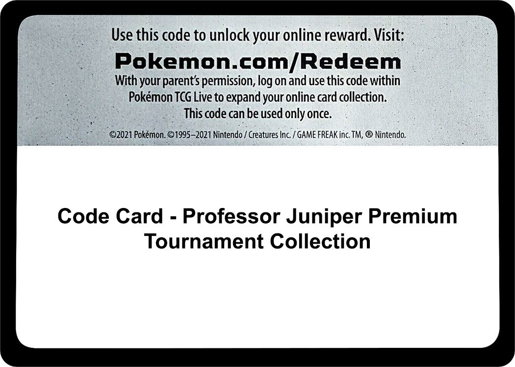 Image for Code Card - Professor Juniper Premium Tournament Collection (Miscellaneous Cards & Products) (MCAP) - Pokemon