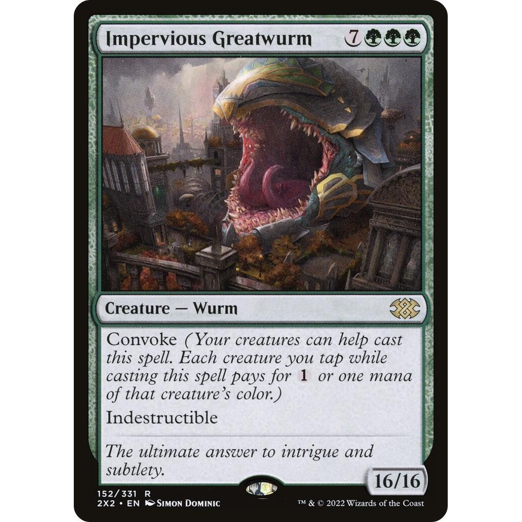 Impervious Greatwurm (152) (Double Masters 2022) - PokeBox USA