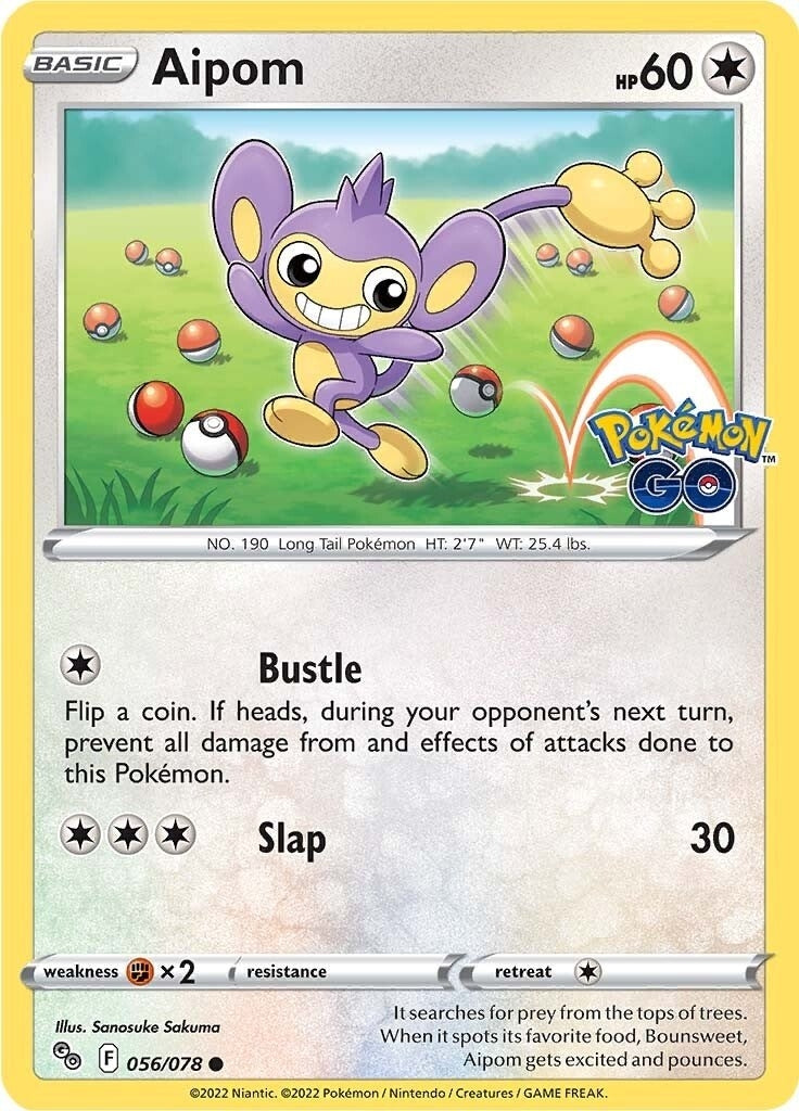 Image for Aipom (056/078) (Pokemon GO) (PGO) - Pokemon