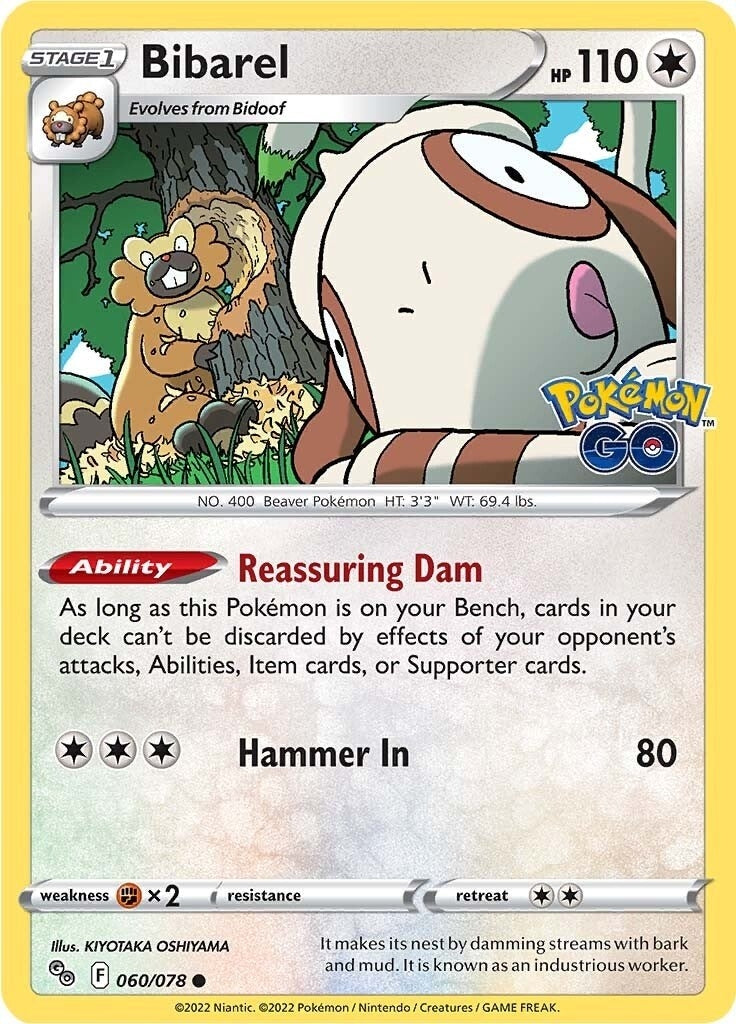 Image for Bibarel (060/078) (Pokemon GO) (PGO) - Pokemon