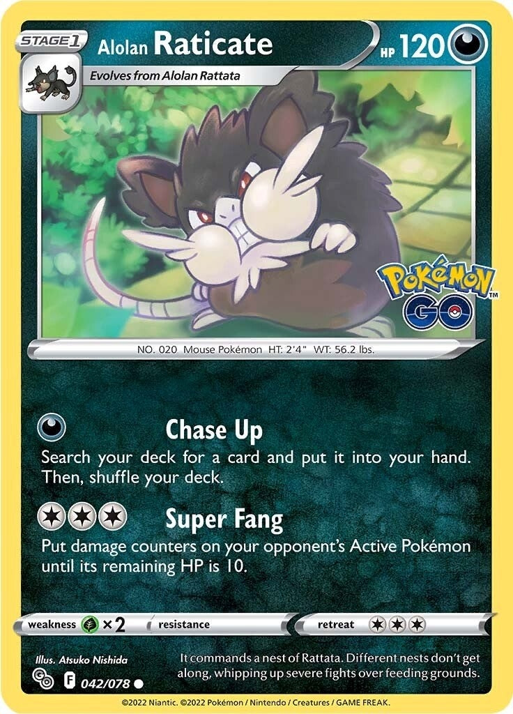 Image for Alolan Raticate (042/078) (Pokemon GO) (PGO) - Pokemon
