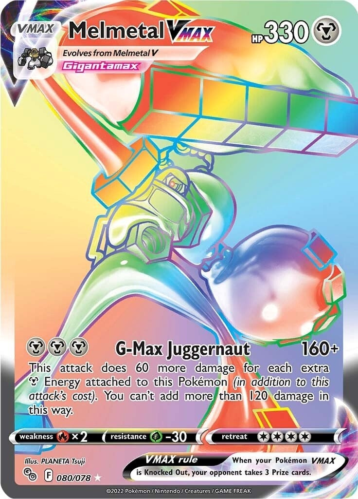 Image for Melmetal VMAX (Secret) (080/078) (Pokemon GO) (PGO) - Pokemon