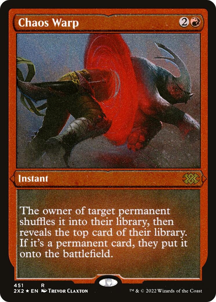 Chaos Warp (Foil Etched) (451) (Double Masters 2022)