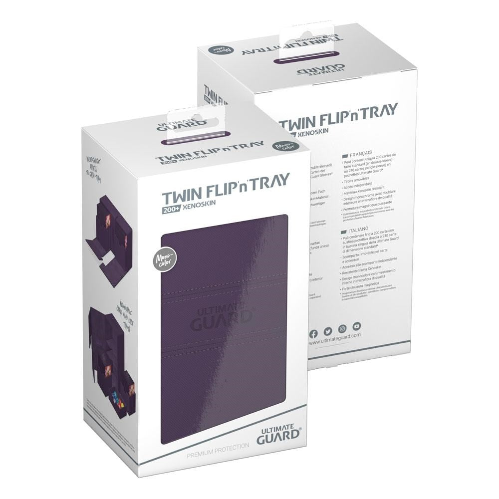 Image for Twin Flip 'n' Tray Xenoskin Monocolor Deck Case - Purple (Holds 200+) - Deck Boxes