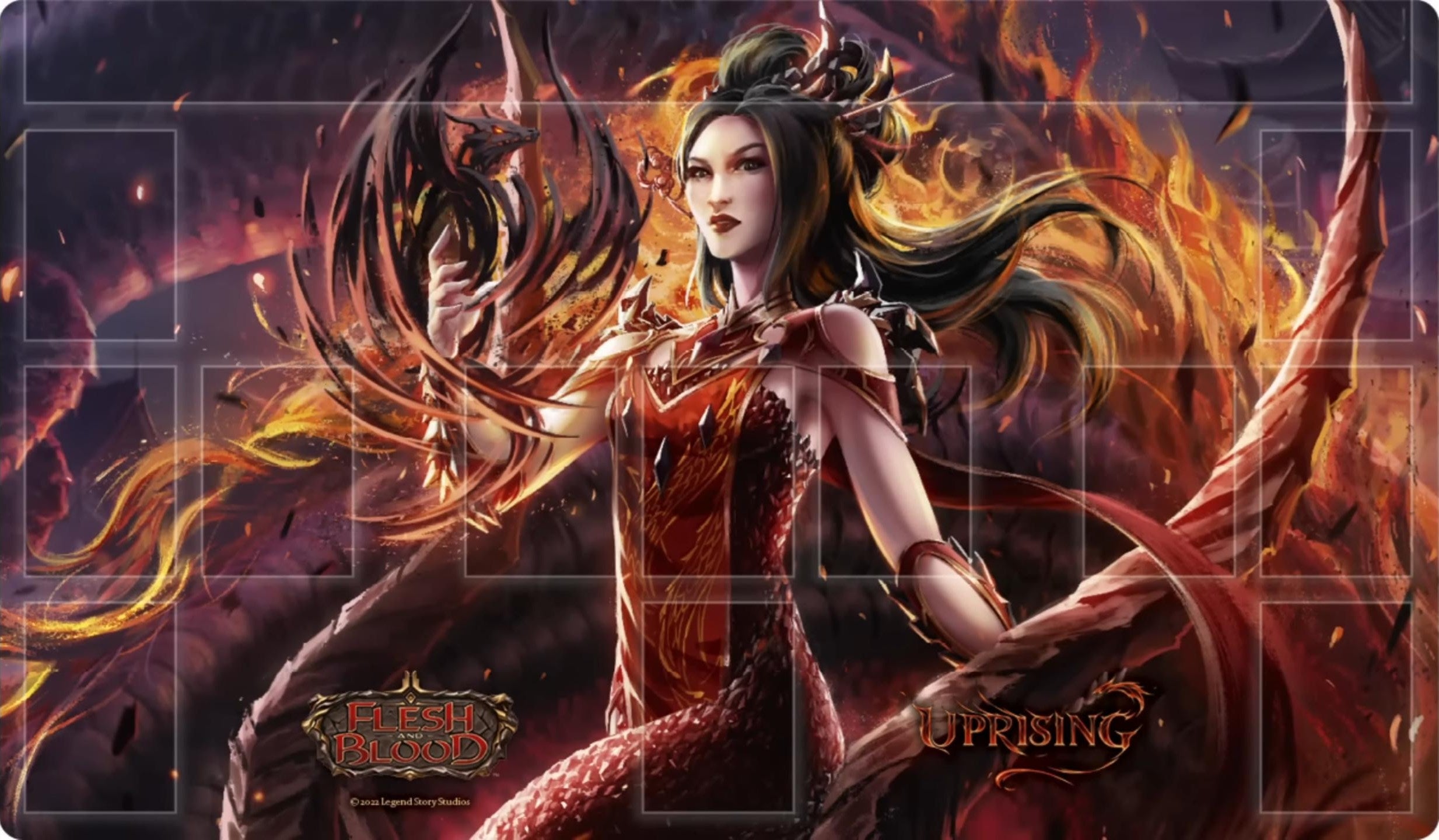Image for Uprising Playmat - Dromai, Ash Artist - Alpha Investments - Playmats