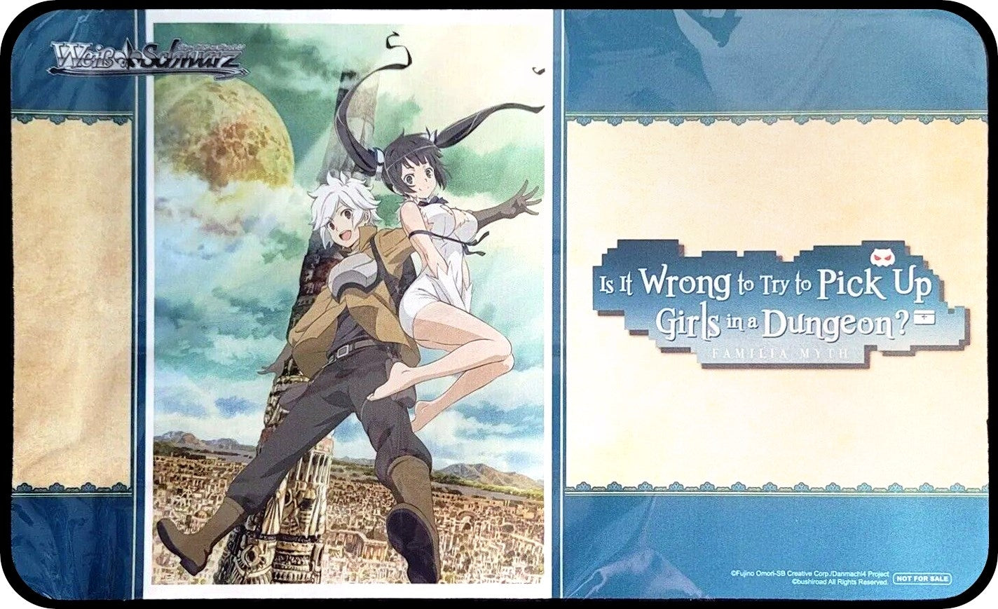 Image for Weiss Schwarz Preorder Stitched Playmat - Is It Wrong to Try to Pick Up Girls in a Dungeon? - Playmats