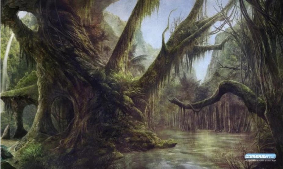 Image for GamerMats Playmat - Swamp (Premium Black Stitched) - Playmats