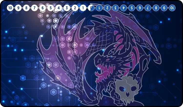 Image for GamerMats Playmat - Digimon Compatible Black Dragon - Playmats