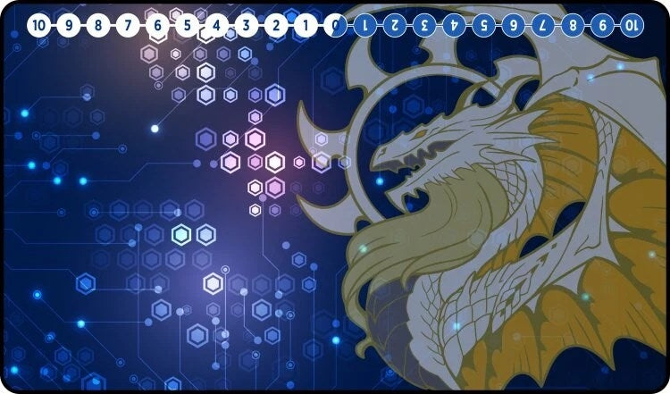 Image for GamerMats Playmat - Digimon Compatible White Dragon - Playmats