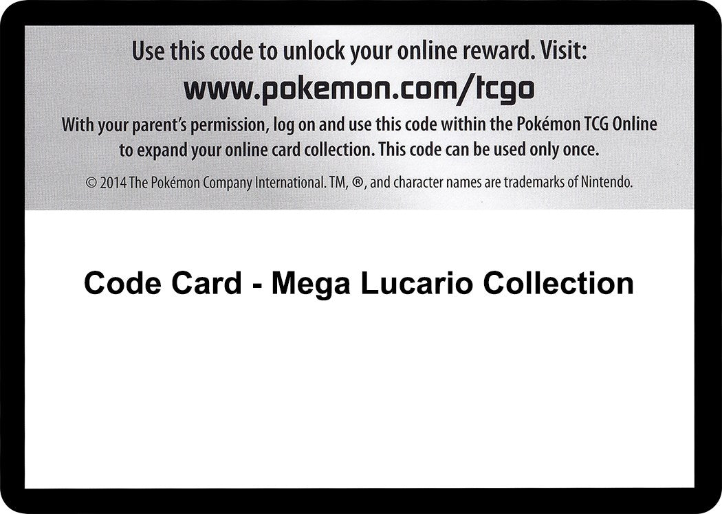 Image for Code Card - Mega Lucario Collection (XY - Furious Fists) (FFI) - Pokemon